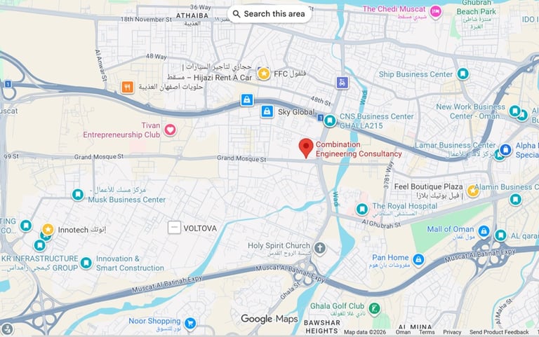 Combination Engineering Consultancy - Map