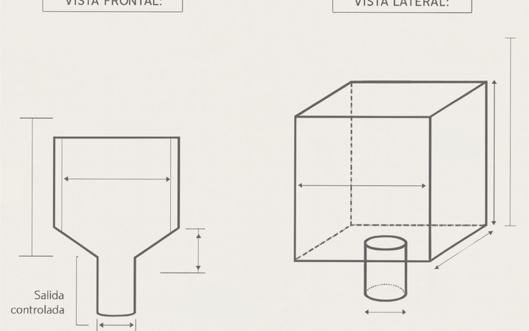 liner formado abierto con boquilla inferior con opción a sellar boquilla 