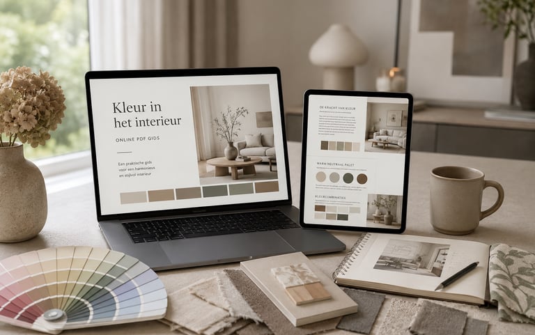 Online cursus kleur en interieur met praktische uitleg over kleurgebruik