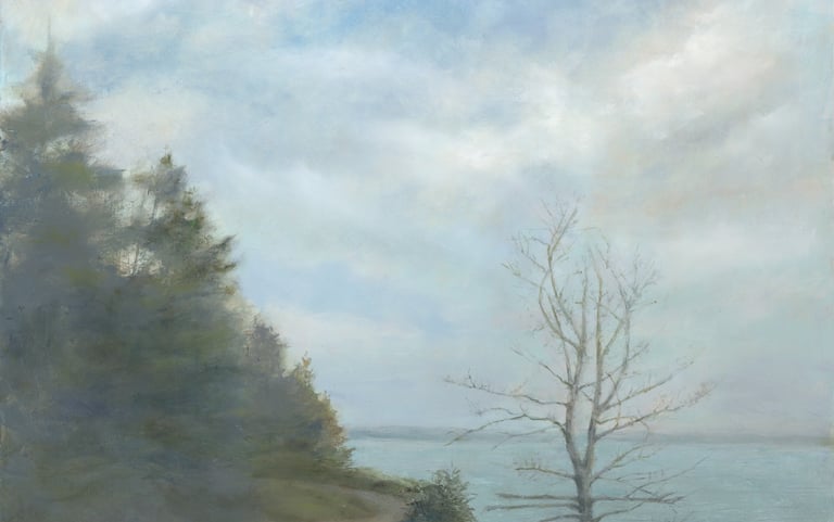 UNFOLDING 24" X 24" Painting by Mary Kersell