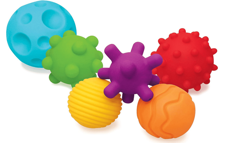 balles sensorielles texturées pour bébé, stimule le toucher, la motricité fine et l’éveil