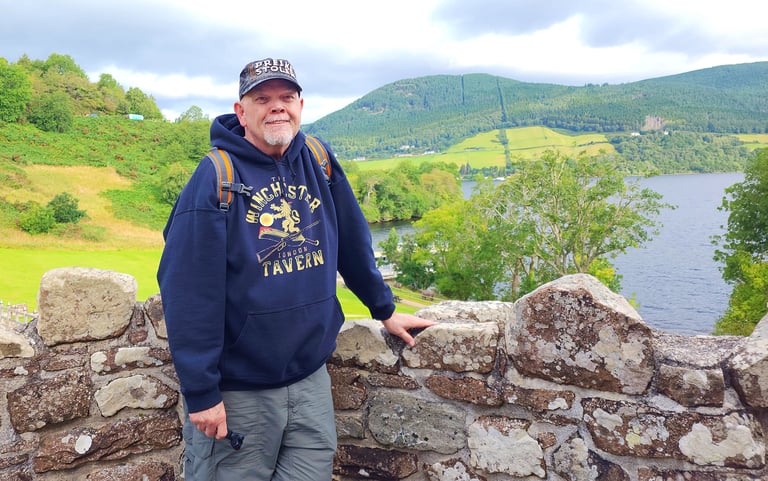 The Pirate in Urquhart Castle at Loch Ness in Scotland