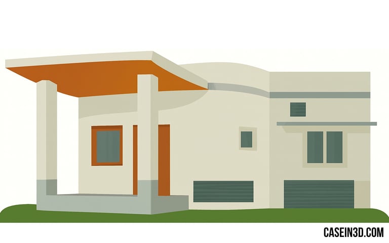 illustration Kanchipuram Tamil Nad 3D India