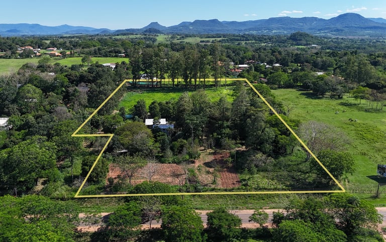 Zwei unmöblierte Häuser mit Garten und Altbaumbestand in Planta Urbana, Colonia Independenci