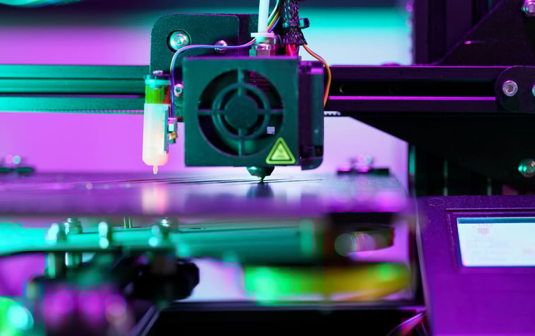 a 3d printer printer with a printer machine