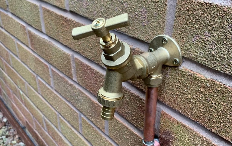 New tap fitted by local plumbers in Evesham