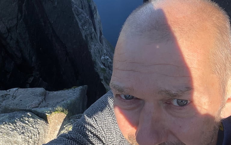 The walk up to Kjerag the highest peak around Lysefjorden and then on to the Kjeragbolten, Norway