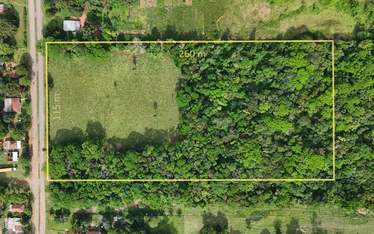 Unbebautes 3-Hektar-Grundstück in Independencia – naturnahe Wohnlage am Fuß des Ybytyruzú-Gebirges