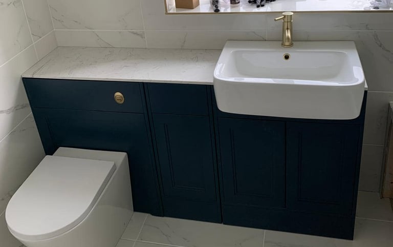 Bathroom fitting project carried out by local plumbers in Pershore