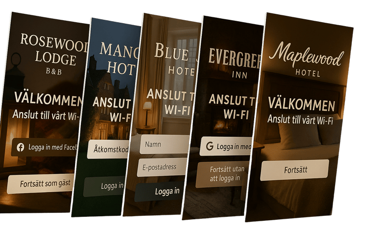 Snabbt och säkert gäst WiFi utan lösenord via QR-kod – Sweden WiFi för hotell , Airbnb, vandrarhem