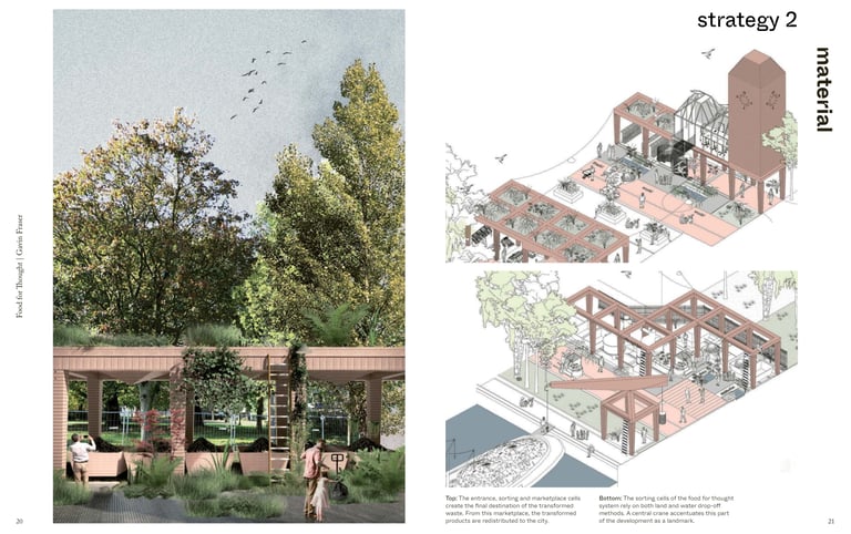 The image displays a page extracted from the 8 strategies for circular design publication.