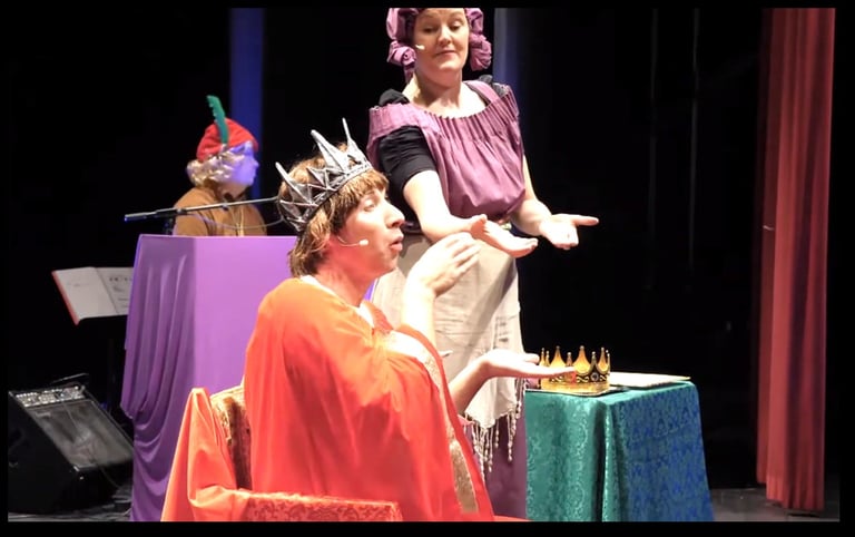 One of Playtime Theatre's musical shows for theatre in English: The Worst Job in Town