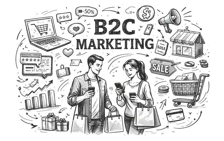 B2C marketing image