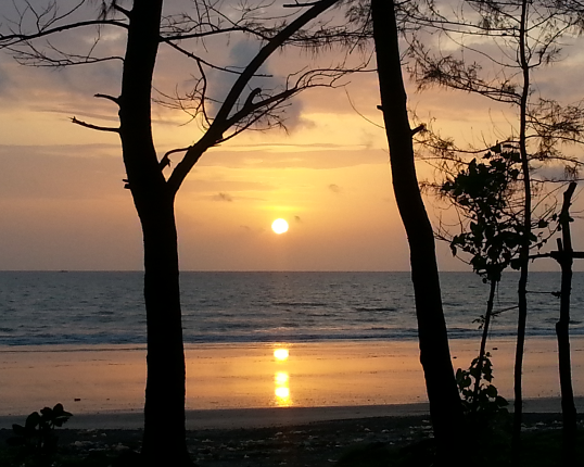 Enjoy sunset from Sadachandra at ladghar beach