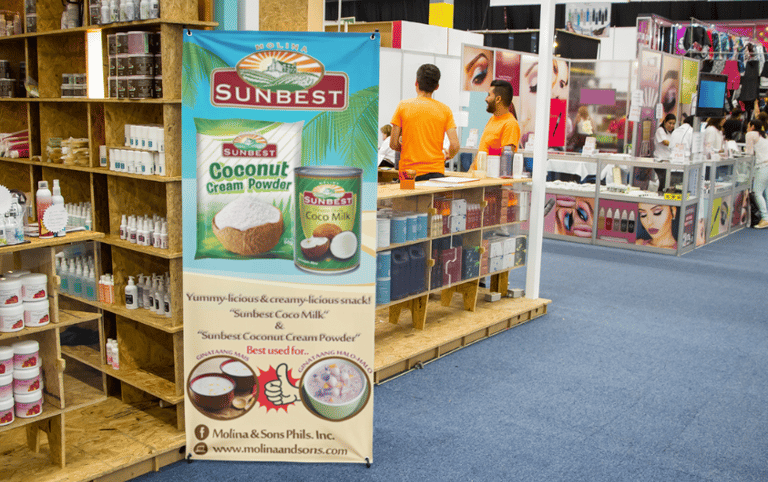 a display of a variety of products in a store