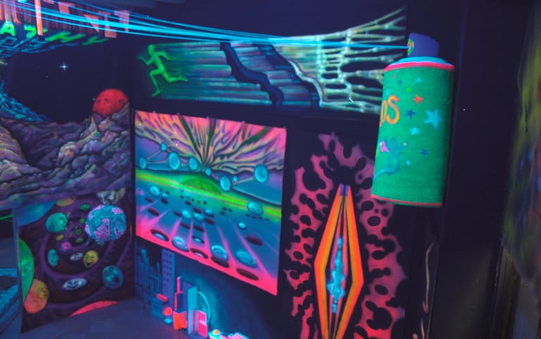Telepathy Backdrops Exhibition in Barcelona by Sarah Liptrot