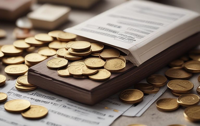 A neatly packaged coin shipment ready for delivery with secure labeling.