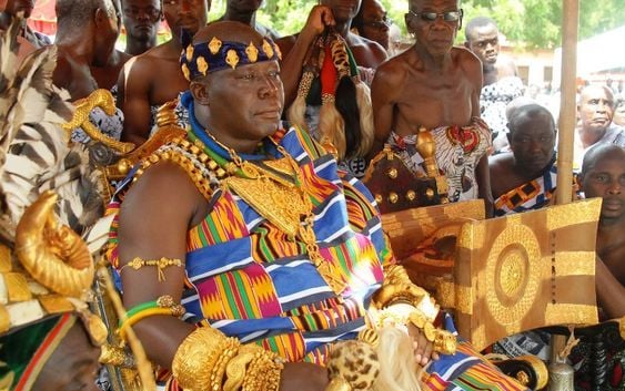 The Ashanti King in Ghana during Akwasidae Festival