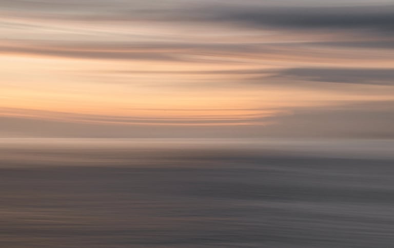 Abstract seascape at sunset in Mauritius, ideal for hotel and villa decor