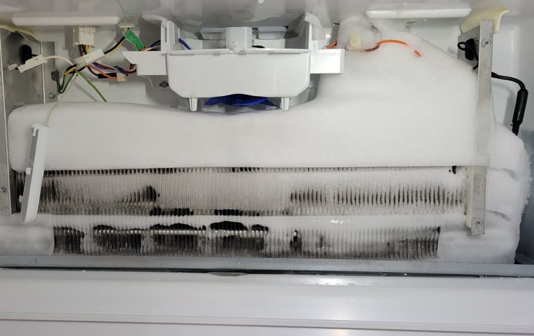 Maytag refrigerator ice buildup repair Norwalk
