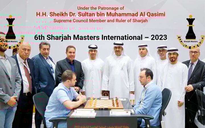 6th Sharjah Masters 2023 with world class players. Chess UAE. Chess Clicks