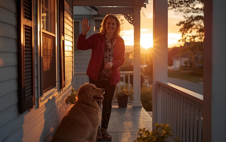 Rescue dog feeling safe and loved in their new home after care from Happy Paws Burlington