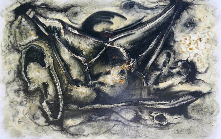 The emancipated woman, 2007, Mixed media on Canvas, 36 W x 24 H x 1.2 D in