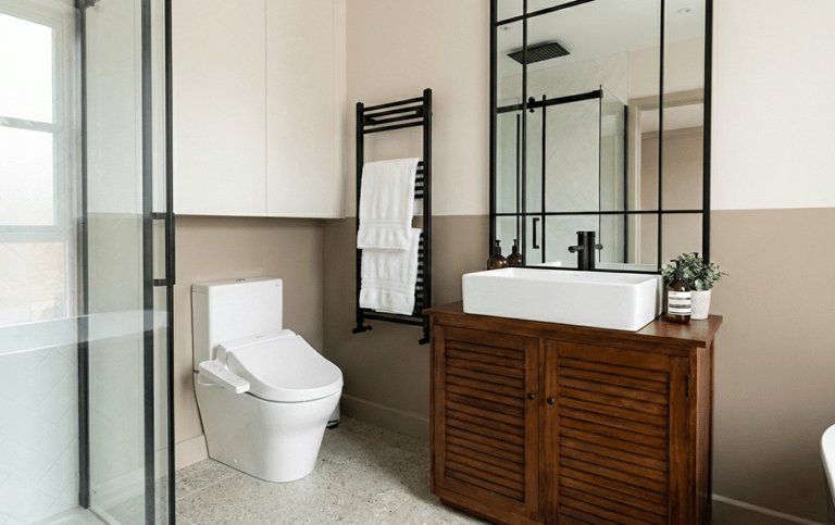 Modern-Antique Bathroom, Mile End 