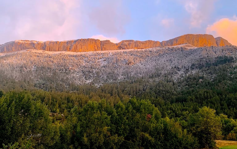 falaise de céüse hiver