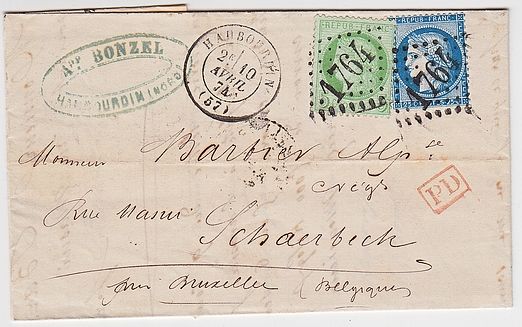 Losange Gros Chiffres 1764 et type 15.