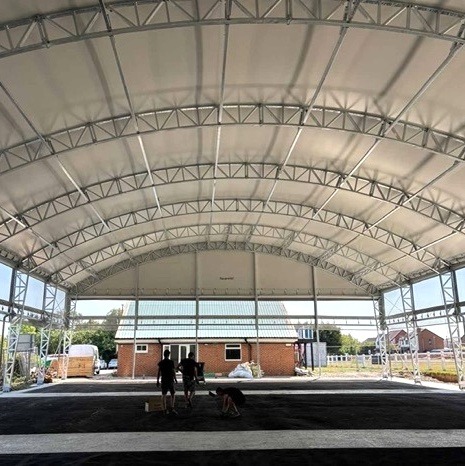 Install a cover or canopy on your padel court