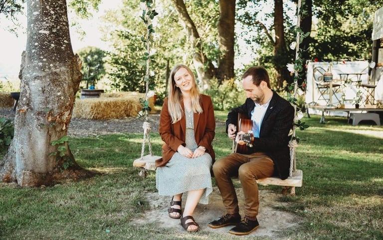 Beautiful Wedding Afternoon Drinks Reception Music Acoustic Duo West Midlands | Han & Stu