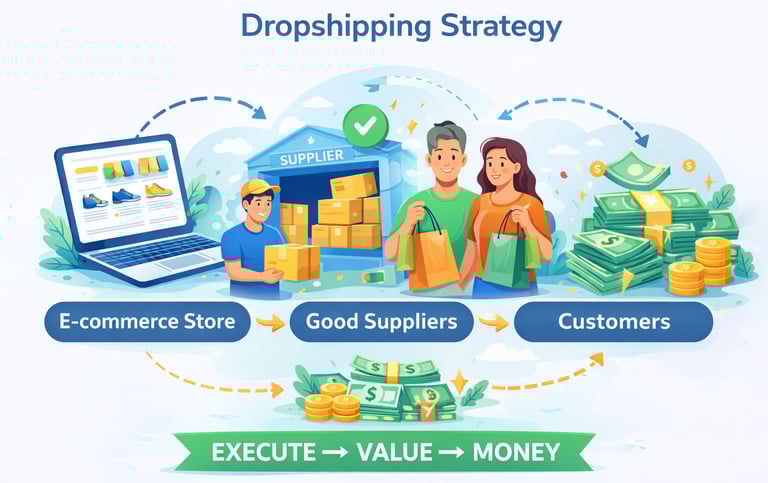 dropshipping strategy, dropshipping software