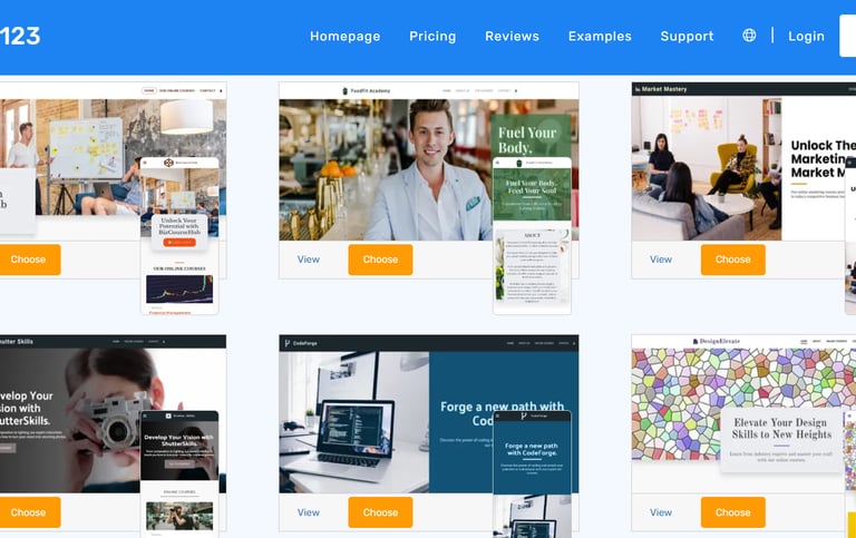 best online free website builder software site123 to start online store review