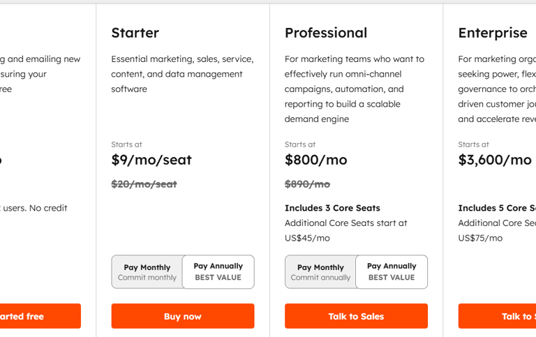 best online free website builder software hubspot price review to start online store