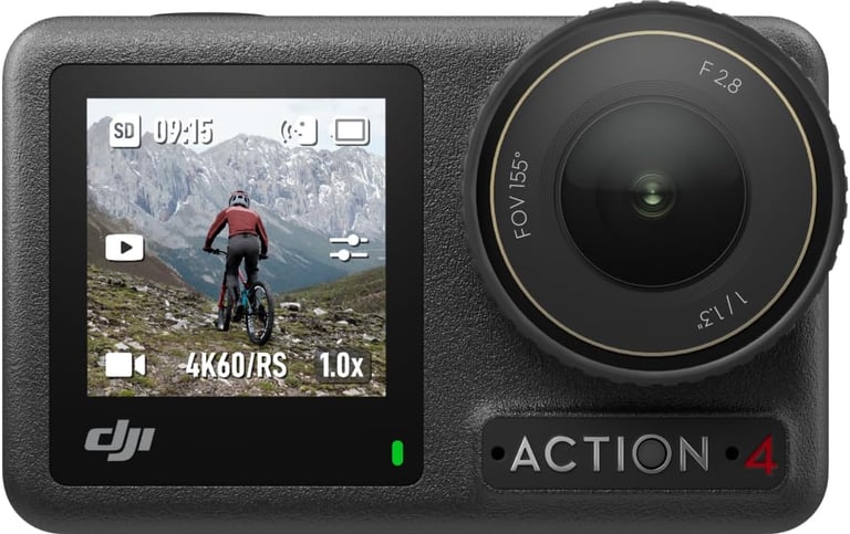 DJI Osmo Action 4, Resolución: Video 4K a 120 fps. Resistente al agua