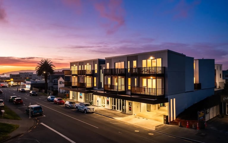 Commercial construction apartments Wellington