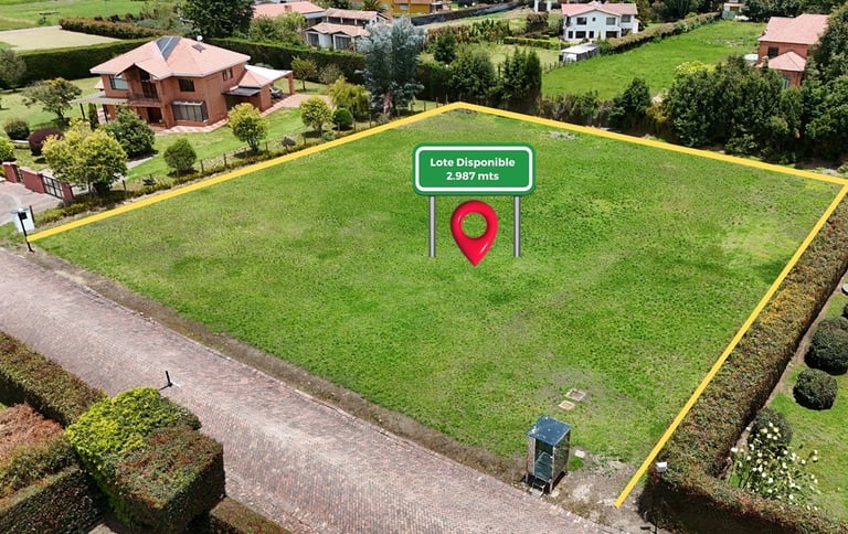 lote campestre en chía en conjunto cerrado