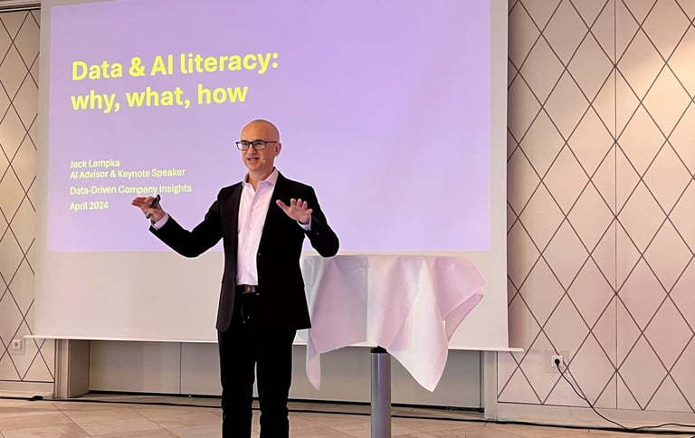 AI and data literacy as a profit booster.