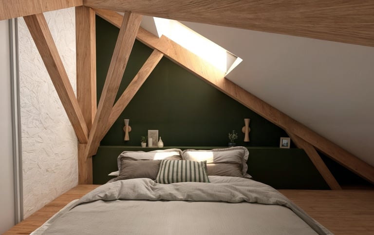 aménagement chambre sous combles