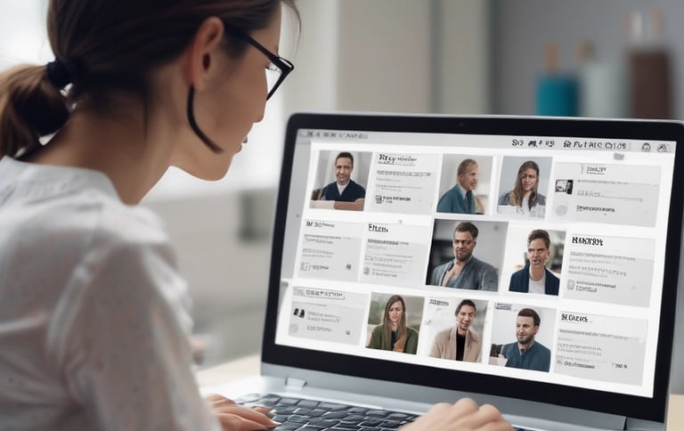 A diverse group of professionals collaborating on a project.