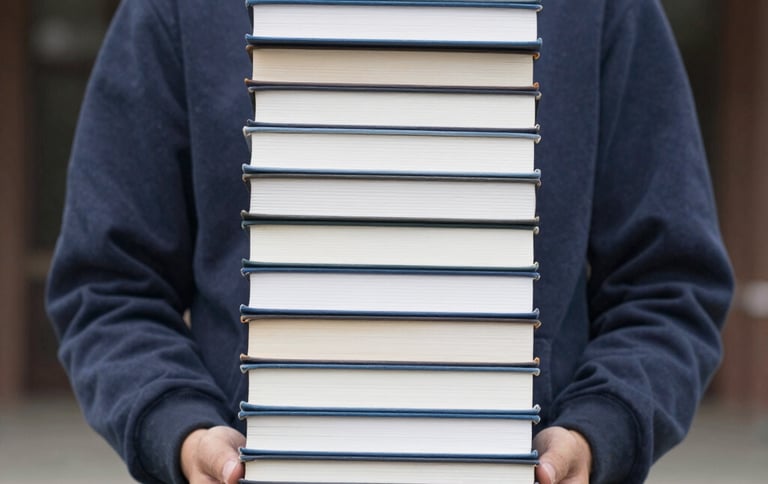 Close-up of hands holding a passport and visa documents on a dark background.