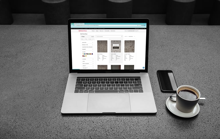 Graphic design portfolio showcasing UX work for Mohawk Group