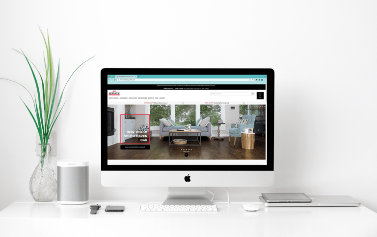 Graphic design portfolio showcasing UX work for Mohawk Factory Outlet