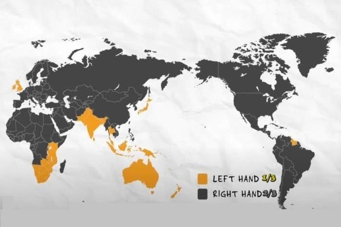 The World's Left Hand Side and Right Hand Side Driving Systems