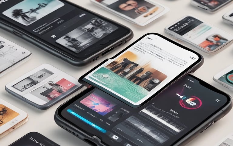 A visual representation of digital music platforms.