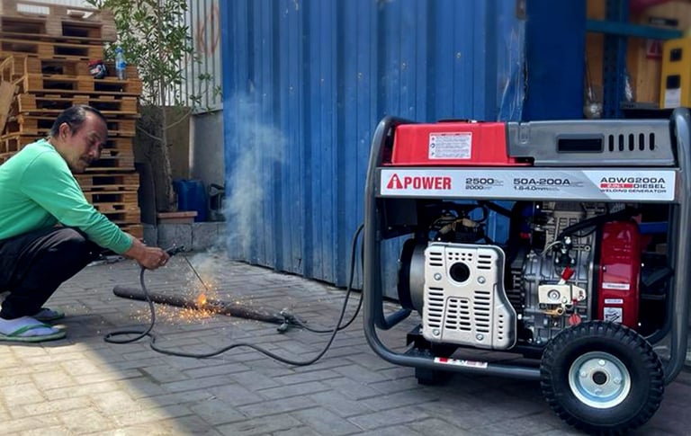 Multi-Function Welding Generator - Combines welding capability with electrical power generation.