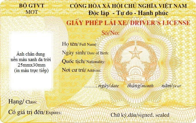 Chính thức có mẫu giấy phép lái xe mới từ ngày 1/1/2025