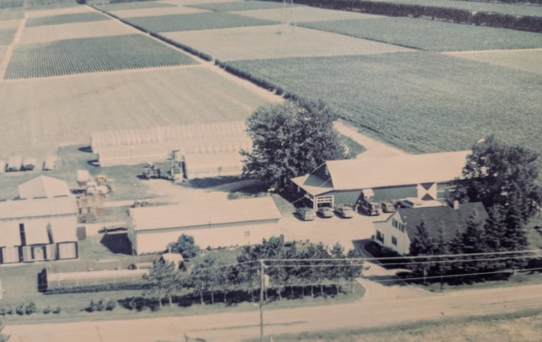 Photo de la Ferme Daniel Coutu - année 1977