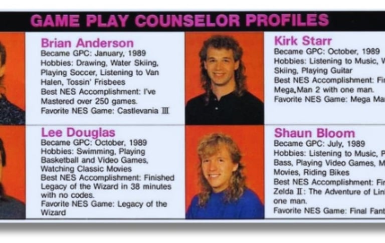 algumas fotos de “conselheiros de jogos” do ano de 1989